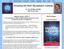 Tablet Screenshot of crossingthevoid.com